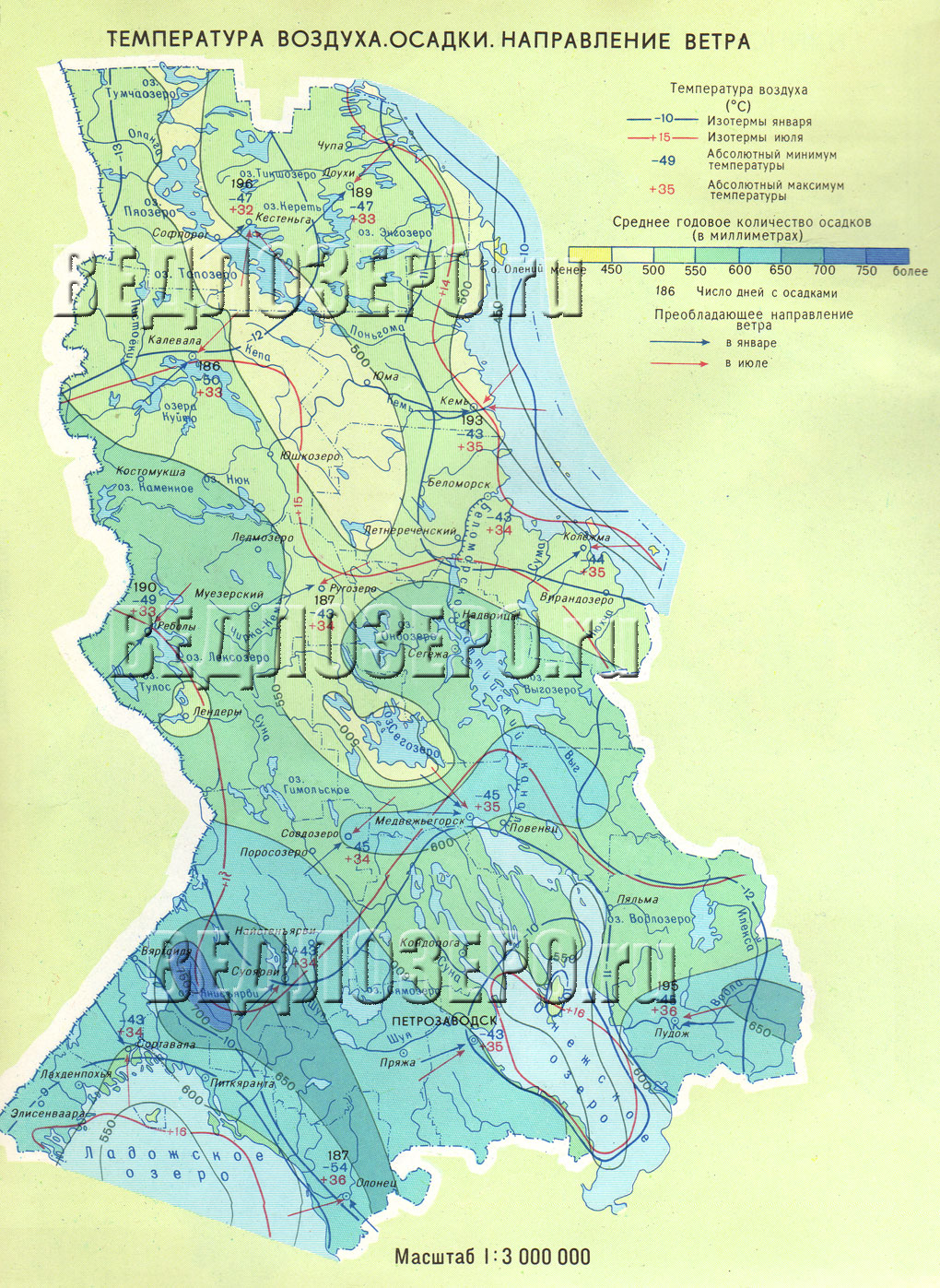 Карта осадков питкяранта карелия