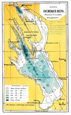 Карта Онежского озера (1896 год)