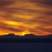 Закат над Ведлозером 5 января 2009